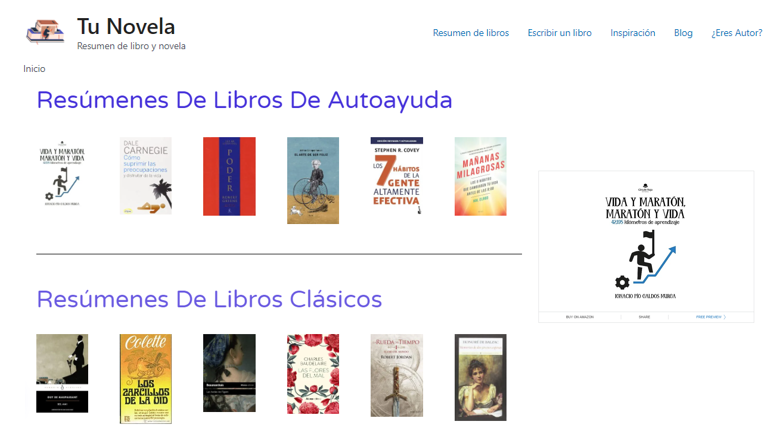 Reseña de «Vida y Maratón…» en TU NOVELA