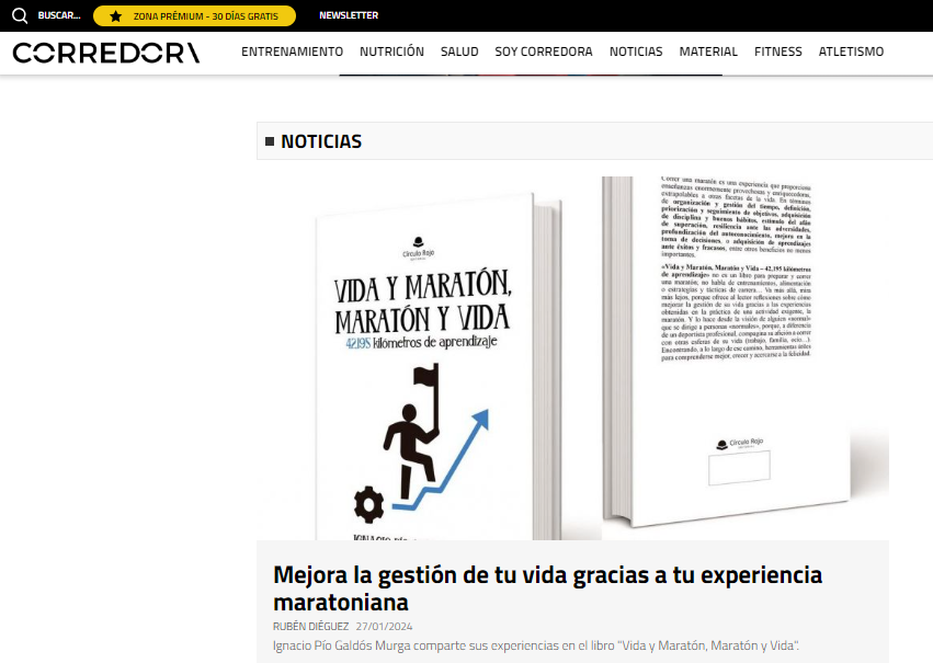 Hablando de «Vida y Maratón» con SOY CORREDOR…